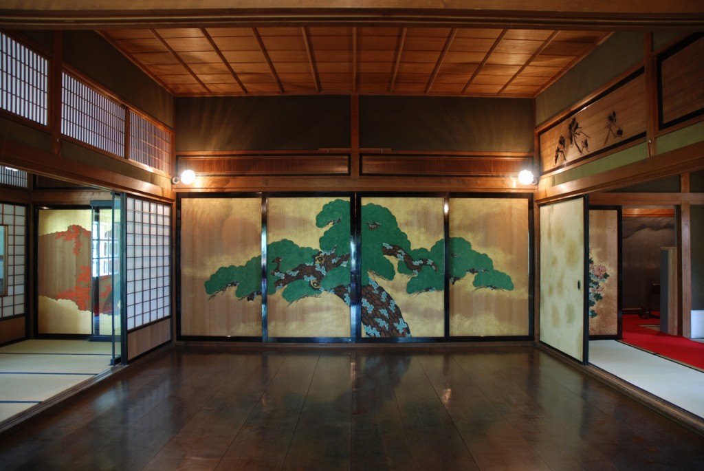 Noh Bühne in der Takatori Residenz, Saga, Japan