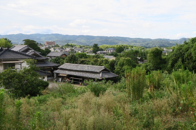 Die Aussicht versetzt uns zurück in die Edo-Ära, Kitsuki, Oita, Japan
