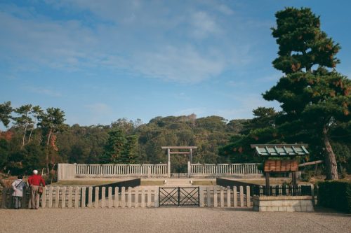 Kofun, riesige kaiserliche Begräbnisstätten in Sakai, Osaka, Kinki, Japan.