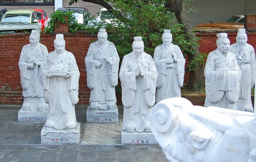 Estatuas del Templo Confucionista de Nagasaki