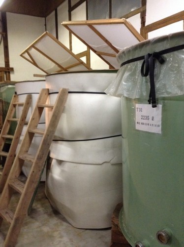 Tanques para la fermentación del sake