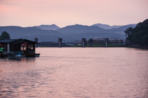 Crucero fluvial en Hita, Oita.
