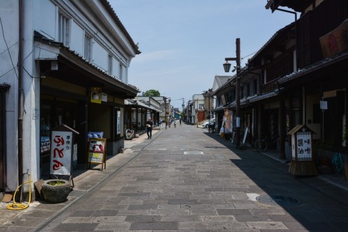 Haccho Oji: calle de compras en Usuki, Oita.