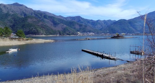 Vue sur le lac Kawaguchiko