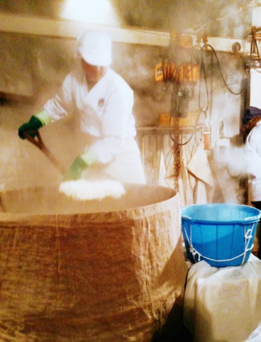 Principales étapes de fabrication du saké