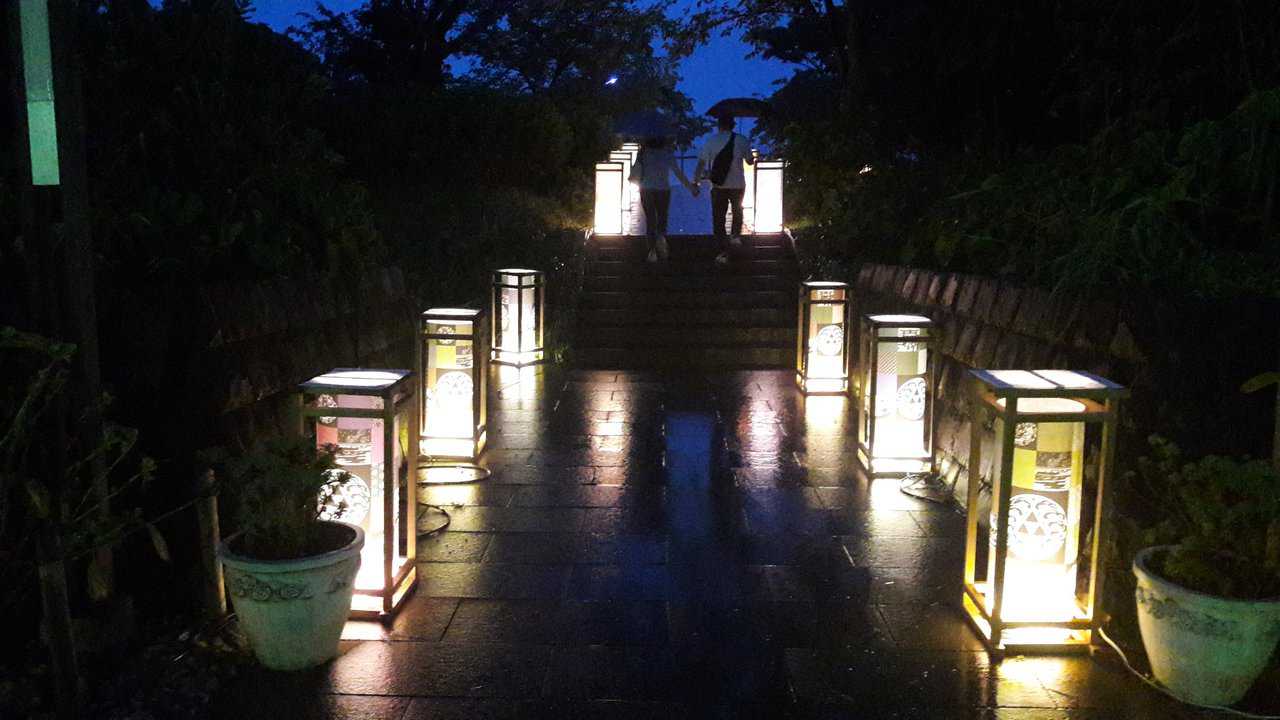 Enoshima lantern festival in summer, Fujisawa city , Japan.