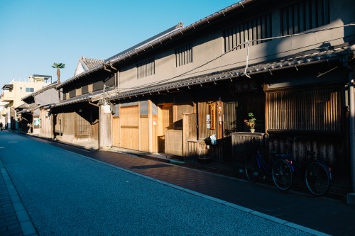 Kishiwada, Osaka, Kansaï, château japonais, Honmachi street