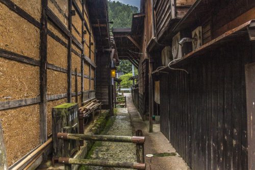 The village of Tsumago near Nakatsugawa, Gifu Prefecture, Japan