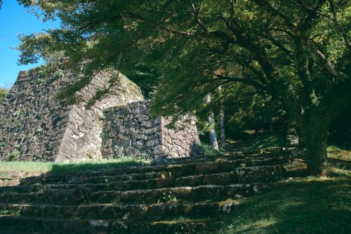 Ruins of Hitoyoshi Castle, Kumamoto Prefecture, Kyushu, Japan
