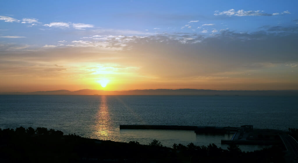 Un lever de soleil au pays du soleil levant