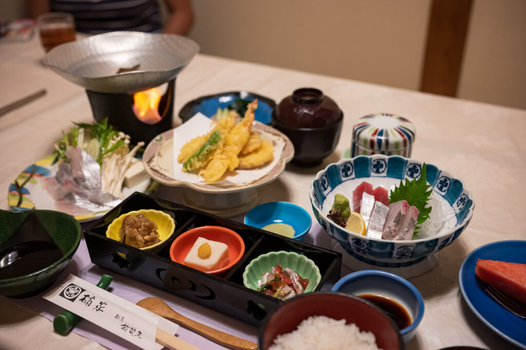 Déjeuner au fruits de mer