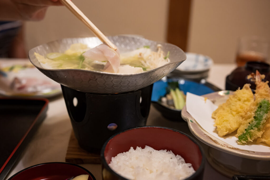 Shabu-shabu au ryokan