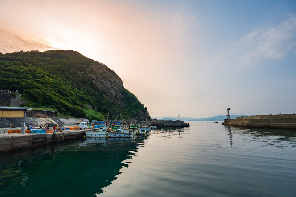 Le lever du soleil sur Arida