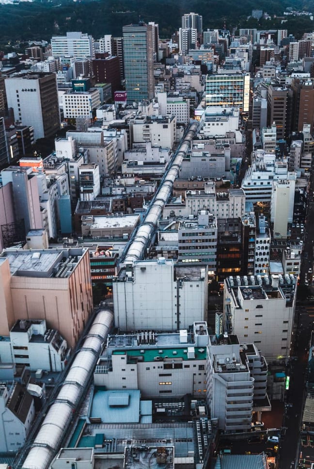 La galerie vue de l'observatoire
