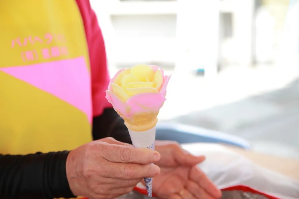 Les fameuses glaces d'Akita