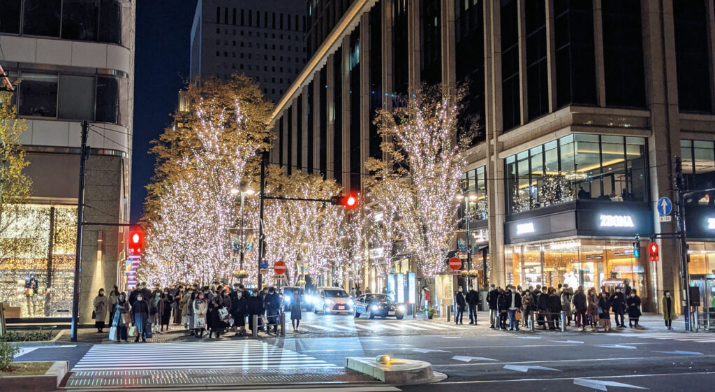 Illuminations de Noël à Tokyo