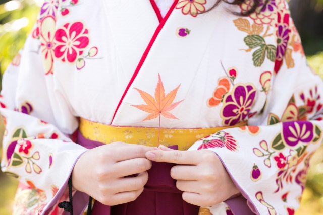 Japanese Traditional Kimono Fabric Tote Bag