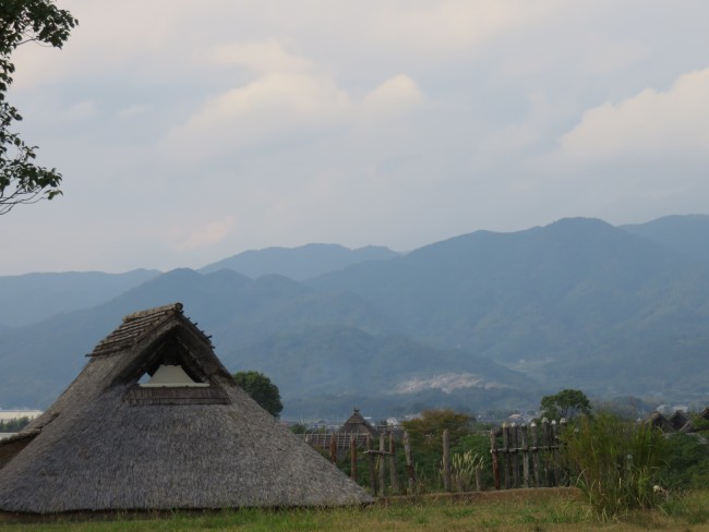 huts among the landscapeof Yoshinogari Historical Park