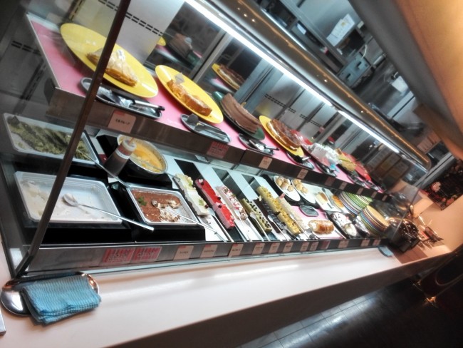 various cakes at  Sweets Paradise, a popular Japanese restaurant that offers all you can eat tabehoudai 