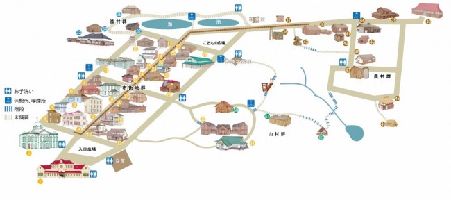 Hokkaido village museum map