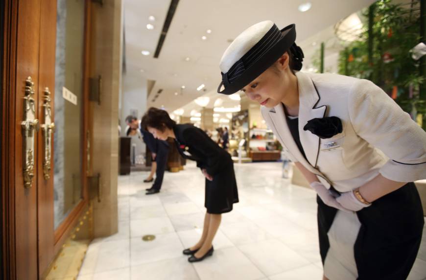 Why is customer service and hospitality in Japan excellent?