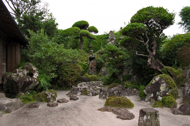 Hirayama Ryoichi Garden in the samurai heritage village of Chiran.