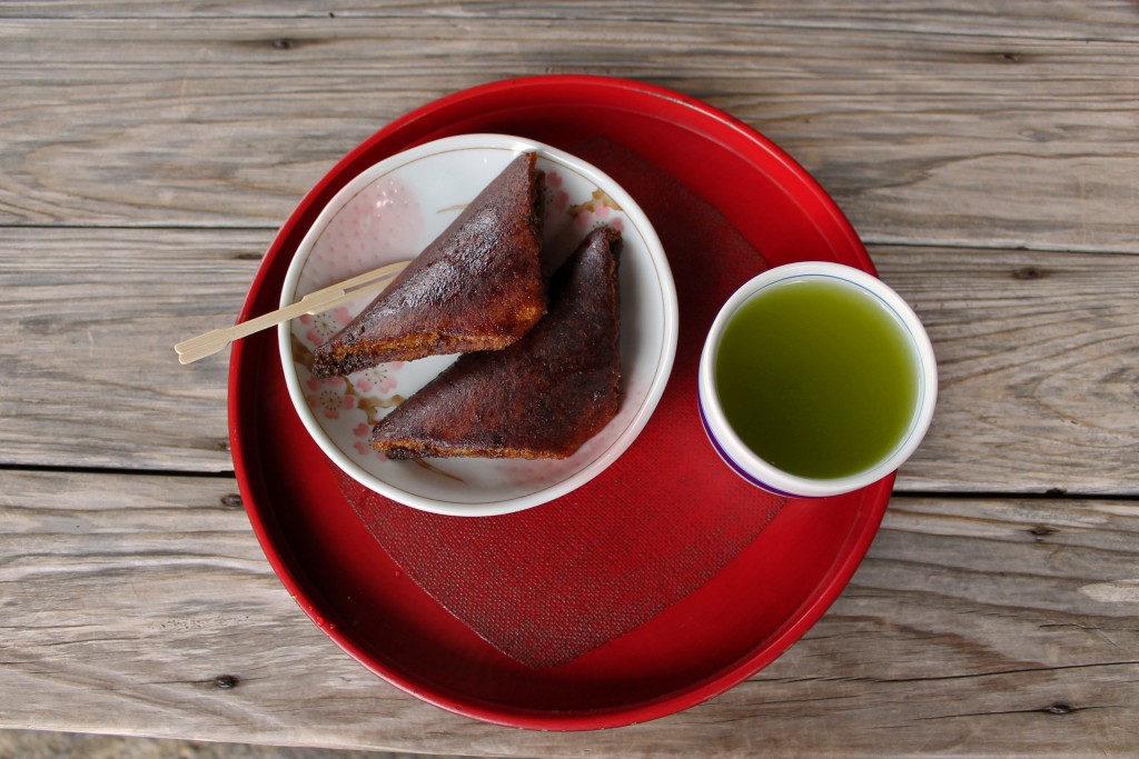 Kagoshima green tea and brown sugar confectionery in the samurai heritage village of Chiran.