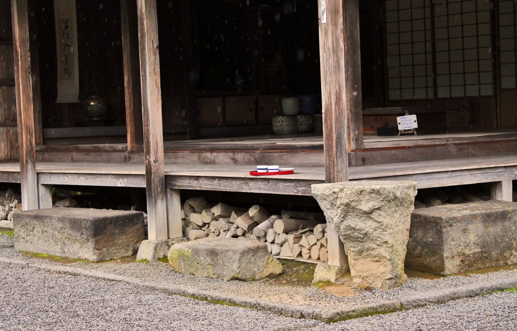 Tea house veranda in the samurai heritage village of Chiran.