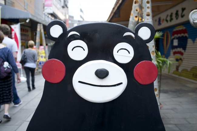 Kumamon mascot is famous in Japan