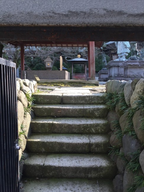 steps of a temple in Kamakura