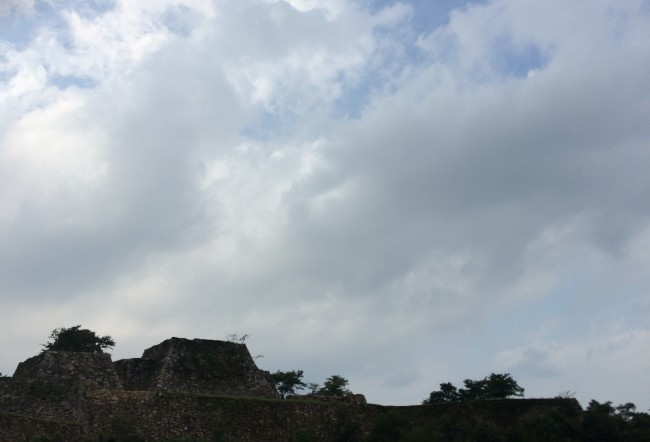 Takeda castle hiking route, castle ruins