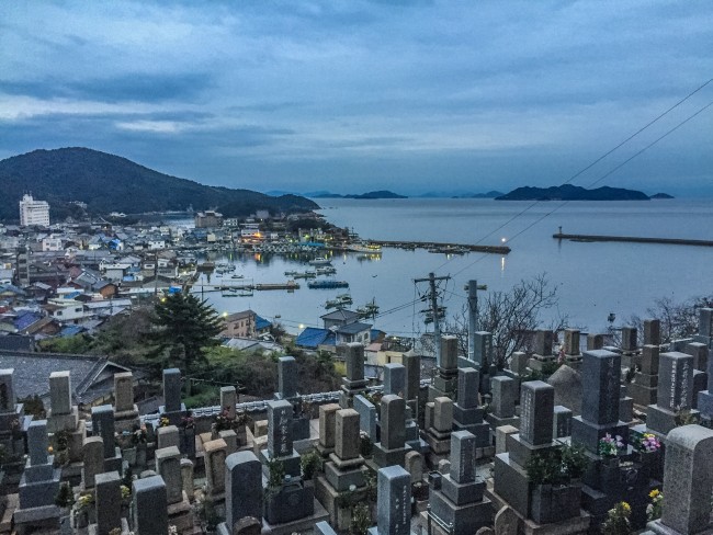  Seto inland sea outlook from Hiroshima prefecture's port city, Tomonoura