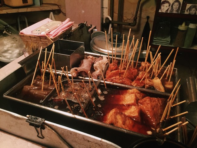  skewered oden ingredients are varied in Shizuoka Japan