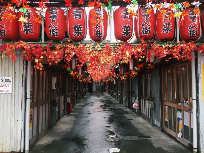 for famous oden in Shizuoka Japan, Aoba dden Alley is the place