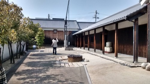 grounds of sake brewery museum in Nishinomiya-go