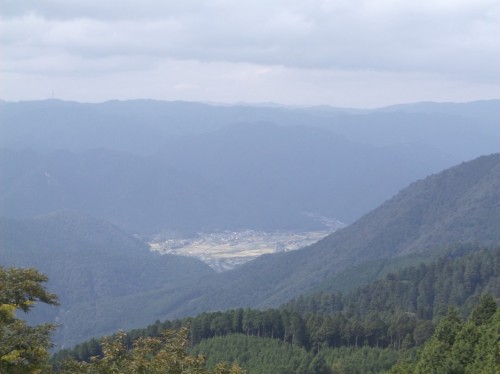 mountain landscape view near the top of Hiei, home to Enryaku-ji Temple