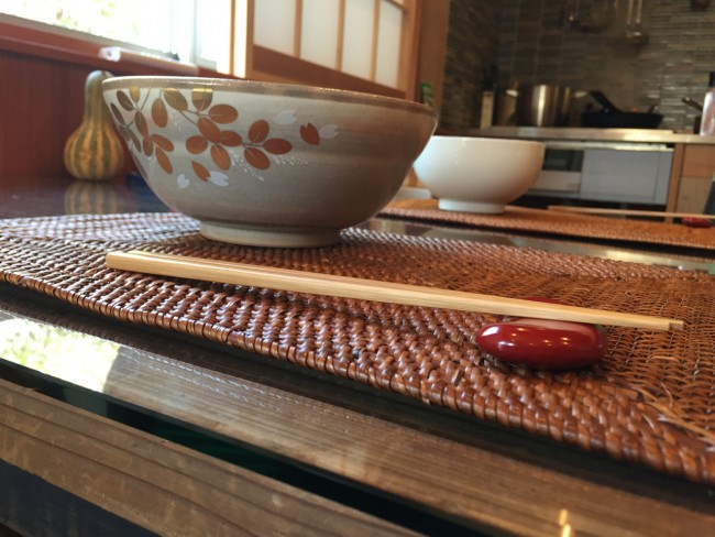 Japanese bowl and chopsticks