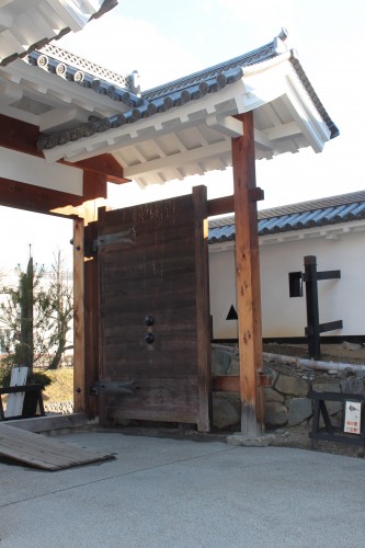 wooden gate of Matsumoto castle, Nagano