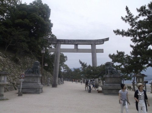 Torii Gate to Shrine at Miyajima Island