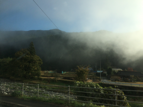 An early morning drive from the hostel to Nikko station