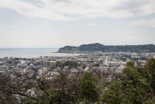 View from Gionyama hiking course in Kamakura.
