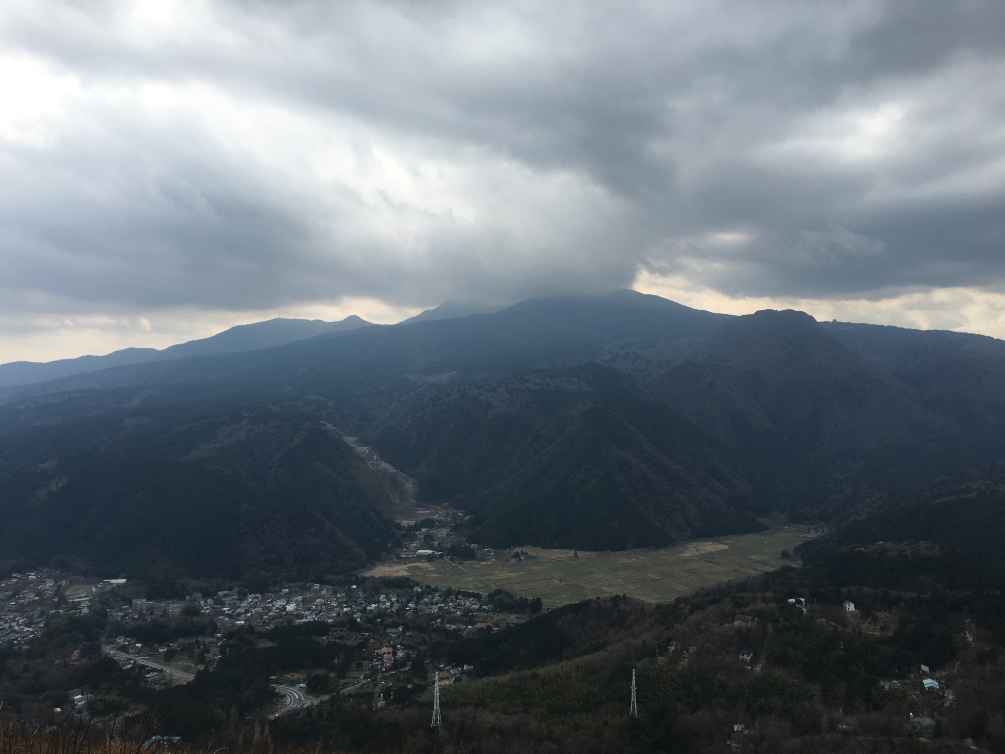 Mount Omuro, a panoramic view of city, sea and sky
