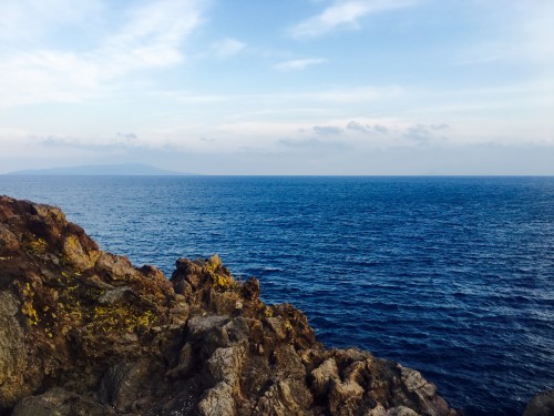 sea and nature view from the Jogasaki Shizuoka rocks