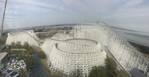 White Cyclone, roller coaster, Nagashima Spa Land, Kuwano, Mie, amusement part