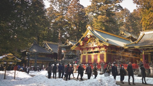 The Nikko shrine Toshogu Shrine, National Treasure after National Treasure among Nikko nature