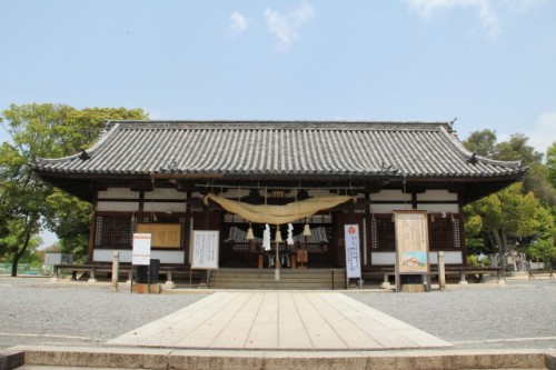 Achi Shrine entrance in Kurashiki , Okayama, Japan