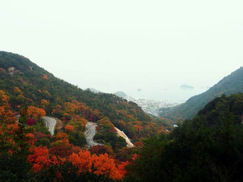 Shodoshima, mountain view of the island