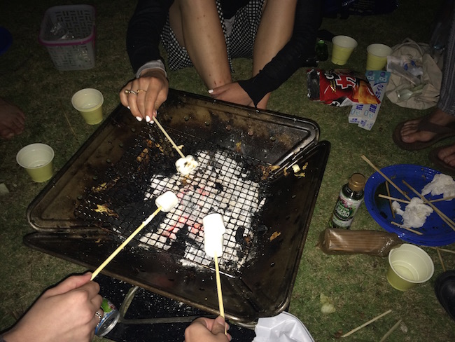 campfire s'mores