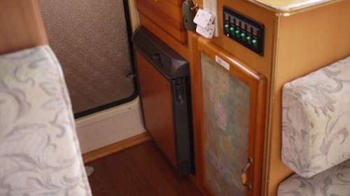 fridge in camper van