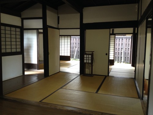 tatami room in samurai house, bukeyashiki